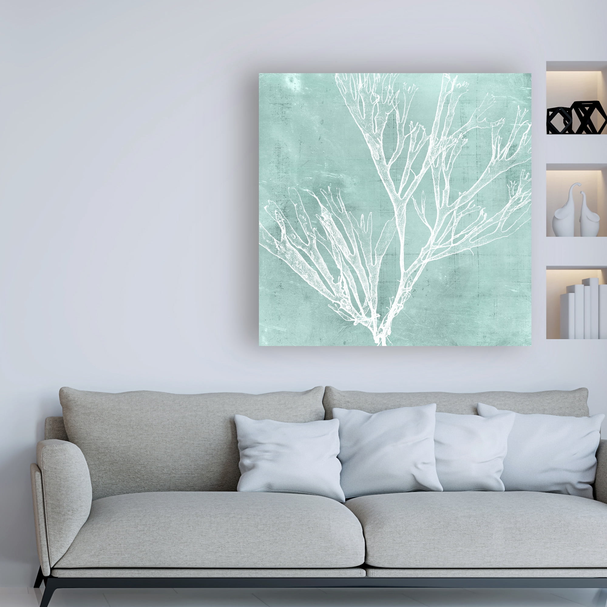 Trademark Fine Art 'Seaweed on Aqua VII' Canvas Art by Vision Studio
