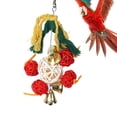 thumbnail image 2 of Parrot Chew Toy,Pet Parrot Natural Rattan Bird Cage Decoration Pet Parrot Bite Toy Smart Functionality, 2 of 10