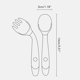 thumbnail image 5 of Utensilios Para Bebés Cuchara Tenedor Juego Niños Alimentación Cuchara De Entrenamiento Cuchara De Silicona Suave Y Flexible Moyic  BA001271-03, 5 of 6