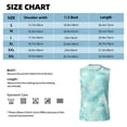 thumbnail image 6 of Uemuo Blue Marble Pattern Men's Sleeveless T-Shirt,Muscle Athletic Tank Top, Moisture-wicking Quick-dry Breathable Classic Tee Top for Gym Run Outdoor Sports-, 6 of 8