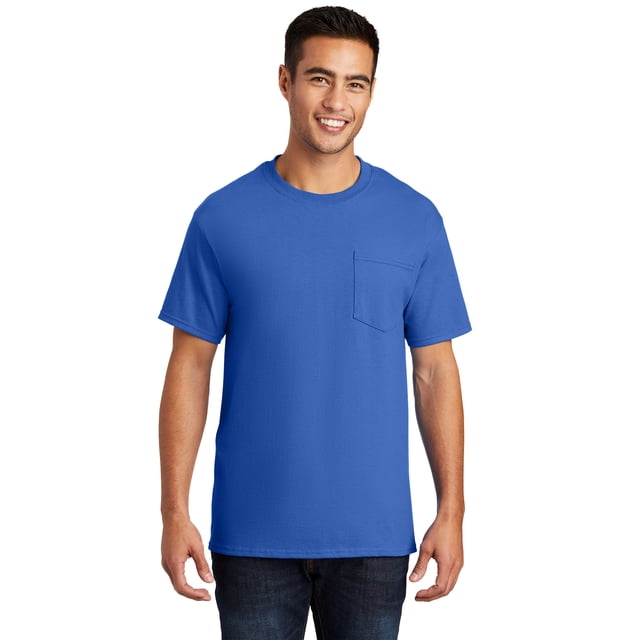 Port & Company? - Camiseta b?sica con bolsillo. PC61P Puerto & Compa??a PC61P