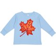 thumbnail image 3 of Inktastic Red Canadian Maple Leaf Boys or Girls Long Sleeve Toddler T-Shirt, 3 of 5