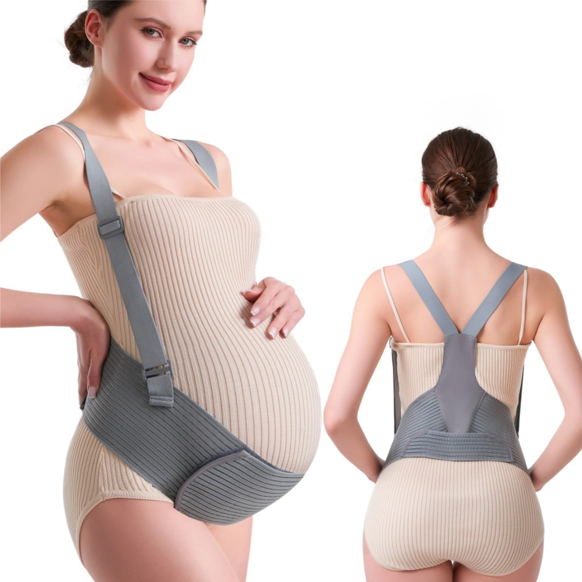Maternity Belt Back Support Adjustable Pregnancy Belly Band for Pregnant Back Pelvic Hip Pain, Maternity Belly Support Belt for Pregnant Mom Gifts