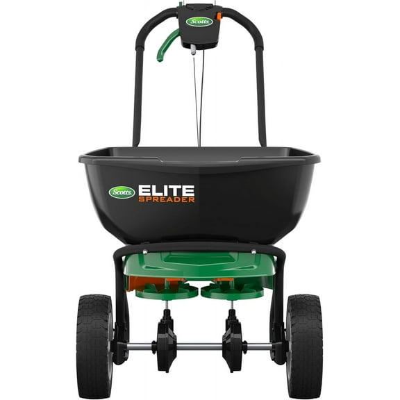 Elite Spreader for Grass Seed, Weed and Feed, Fertilizer, Salt and Ice Melt, Durable Push Spreader Holds up to 20,000 sq. ft Product