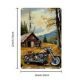 thumbnail image 2 of Old Man Old Motorcycle & Old House Iron Metal Signage, Vintage Art Tinplate Wall Art Poster Wall Decoration Garage 8*12 Inch, 2 of 7