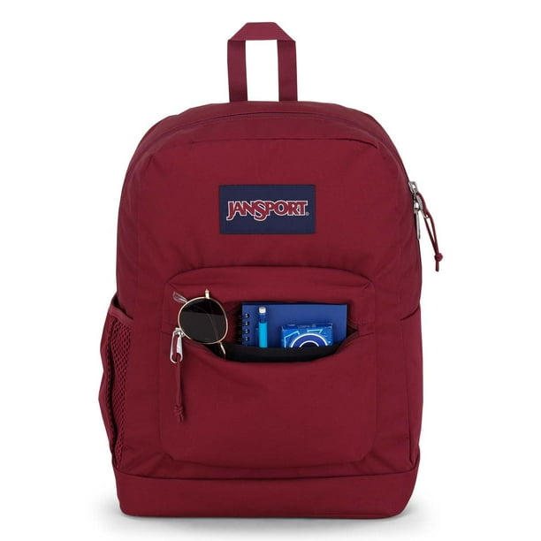 JanSport Cross Town Plus Lightweight Backpack with Laptop Sleeve - Russet Red - Walmart Business Supplies JanSport Cross Town Plus Lightweight Backpack with Laptop Sleeve - Russet Red - Walmart Business Supplies