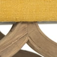 thumbnail image 2 of Zentique LI-S13-18-100 Yellow 57 x 19 Judith Bench, Natural & Yellow Raw Silk, 2 of 3