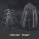 thumbnail image 5 of Soporte de torre de macarrones redondo de 4 niveles para exhibición de pasteles para decoración de bodas, 5 of 6