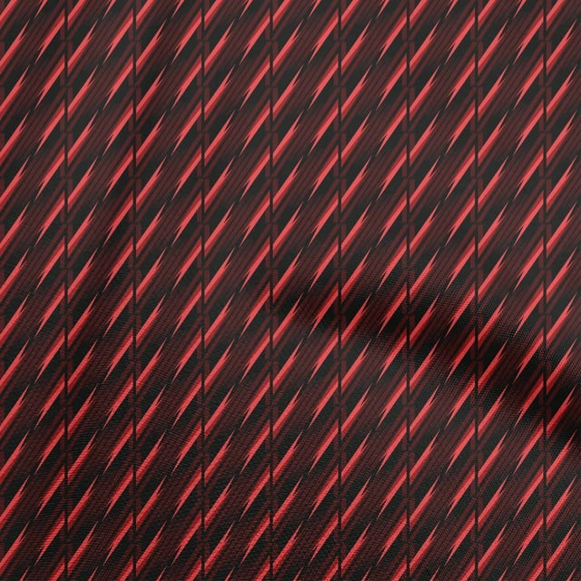 oneOone Viscose Chiffon Red Fabric Abstracts Dress Material Fabric Print Fabric By The Yard 42 Inch Wide