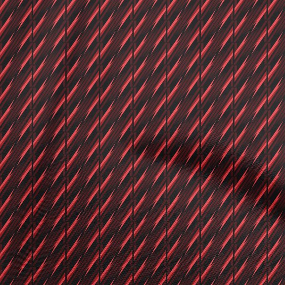 oneOone Cotton Flex Red Fabric Abstracts Diy Clothing Quilting Fabric Print Fabric By Yard 40 Inch Wide