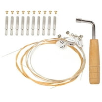 1 Set Lyre Tuning Wrench and Pegs Accessories for Lyre Harp, Zither, Lap Harp - Professional Metal Copper Parts for Guitar and Lyre