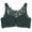 Green, variant on IROINNID Push-Up Bras For Women Solid Front Closure Rose Beauty Back Wire Free Push Up Hollow Out Underwear