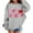 Grey-d, variant on ZHOUCHANKIDS Sweatshirts For Teen Girls Trendy Graphic Crewneck Long Sleeve Cute Drop Shoulder Tops Shirts Cute Pullover Sweatshirts 3-4 Years