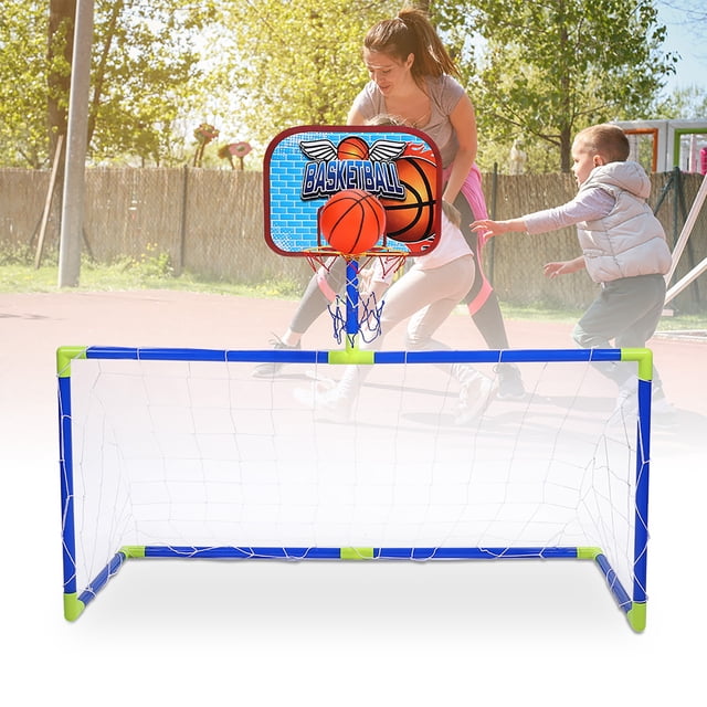 Juguete de Tablero de Baloncesto, Mini Mini de Deportes Deportivos de Baloncesto Guardia de Avance de Fútbol con Bomba para Jugar al Aire Libre en Interiors