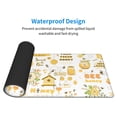 thumbnail image 5 of Disketp Gaming Mouse Pad Farm Bee Cute Honey Pattern Large Mouse Mat Long Extended Desk Pad Non-Slip Rubber Mice Pads Stitched Edges Thin Pad (11.8x31.5 Inch), 5 of 8