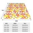thumbnail image 3 of Honeii Snake Print Fleece Blanket - Throw Blanket for Bed, Sofa, Couch, Camping, and Travel , Microplush Ultra Soft Warm Blanket-50"x40", 3 of 7