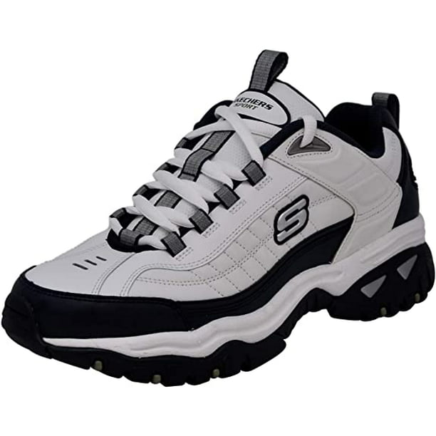 Skechers Mens Energy Afterburn Road Running Shoes, White/Navy,11.5 ...