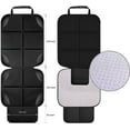 thumbnail image 4 of Car Seat Protector for Child Baby Car Seat,2 Packs 600D Waterproof Car Seat Cover with Thick Padding, Non-Slip Backing and 2 Mesh Storage Pockets (Black), 4 of 6
