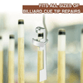 thumbnail image 4 of Billiard Cue Clamp 3 Pcs Pool Tip Alloy Stick Repair Kit for Table Tips Accessories, 4 of 9