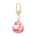 thumbnail image 1 of MasteelfCA Adorable Cat Keychain Lovely Cat Bell Pendant Fortune Cat Ornament Keys Hanging Pendant, 1 of 8