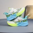 thumbnail image 3 of Kids Running Shoes Comfortable Cushioning Thick Soft Sole Boys Girls Athletic Trainers Shoes Lightweight Nonslip Sneakers Sky Blue 13 Little Kid, 3 of 5