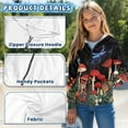 thumbnail image 6 of chaqlin Mushroom Hoodies for Girls 8-10 Trendy Y2K Hooded Sweatshirt Dragonfly Full Zip Sports Jacket Lightweight Loose Fit Hoodie Coat with Pocket, 6 of 7