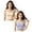 Grey 1PCS & Beige 1PCS, variant on 2 Pack Girls Underwear Long Vest Tank Top for Girls Developing Stage Summer Inner Wear Soft Breathable Camisole One Size