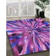 thumbnail image 2 of Ahgly Company Indoor Round Patterned Tyrian Purple Area Rugs, 7' Round, 2 of 6