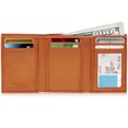 thumbnail image 2 of Genuine Leather Trifold Wallets For Men - Mens Trifold Wallet With ID Window RFID Blocking, 2 of 6