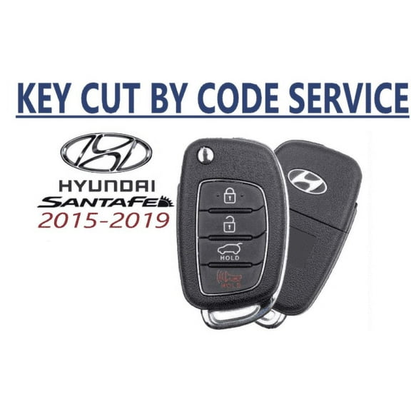 KEY CUT BY CODE   Hyundai Santa Fe 2015-2019 Remote Flip Key TQ8-RKE-4F31 A   VLS