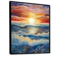 thumbnail image 2 of Designart "Sunrise Over The Rainbow Ocean II" Ocean Floater Framed Wall Decor, 2 of 5
