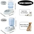 thumbnail image 2 of Automatic Dog Feeder and Water Dispenser Set for Large Dogs, 3 Gallon Gravity Dog Cat Food and Water Dispenser Set with Pet Food Bowl,Large Pet Food Water Dispenser Station, 2 of 7