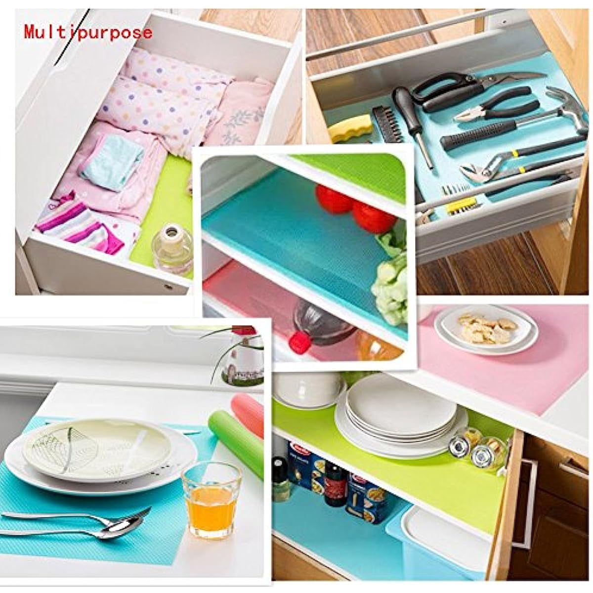 Refrigerator Mat, EVA Refrigerator Mat Washable and Cutable Refrigerator Mat Refrigerator Mat Drawer Table Mat, Shelf Drawer Table Mat,