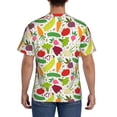 thumbnail image 3 of Qekee Cartoon Vegetables Classic Fit T-Shirt Men's Shirt Men's Tight Short Sleeves for Exercise, Running, Mountaineering - Cartoon Vegetables, 3 of 9