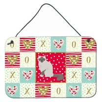 Carolines Treasures CK5742DS812 Birman Cat Love Wall or Door Hanging Prints 8x12 multicolor