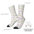 thumbnail image 4 of KLL Pink skates Print Cool Socks Men's Women's Crew Socks Funny Crazy Novelty Stockings, 4 of 6