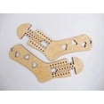 thumbnail image 5 of Wooden Sock Blockers Set of 2, Knitting Sock Shaper & Dryer for Handmade Socks, Crochet Stocking Display Form Stretchers, Weaving Yarn Craft Tool for Perfect Fit, 5 of 5