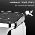 thumbnail image 5 of 2 Pack Hard Case Compatible with Apple Watch 45mm Series 8 Series 7 with Tempered Glass Screen Protector, Silver/Clear Ultra-Thin Durable Protective Cover for iWatch, 5 of 5