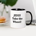 thumbnail image 3 of CafePress - Jesus Take The Wheel Mug - 11 oz Ceramic Mug - Novelty Coffee Tea Cup, 3 of 4