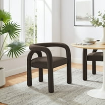 Modway Astrid Performance Velvet Dining Chair in Cocoa