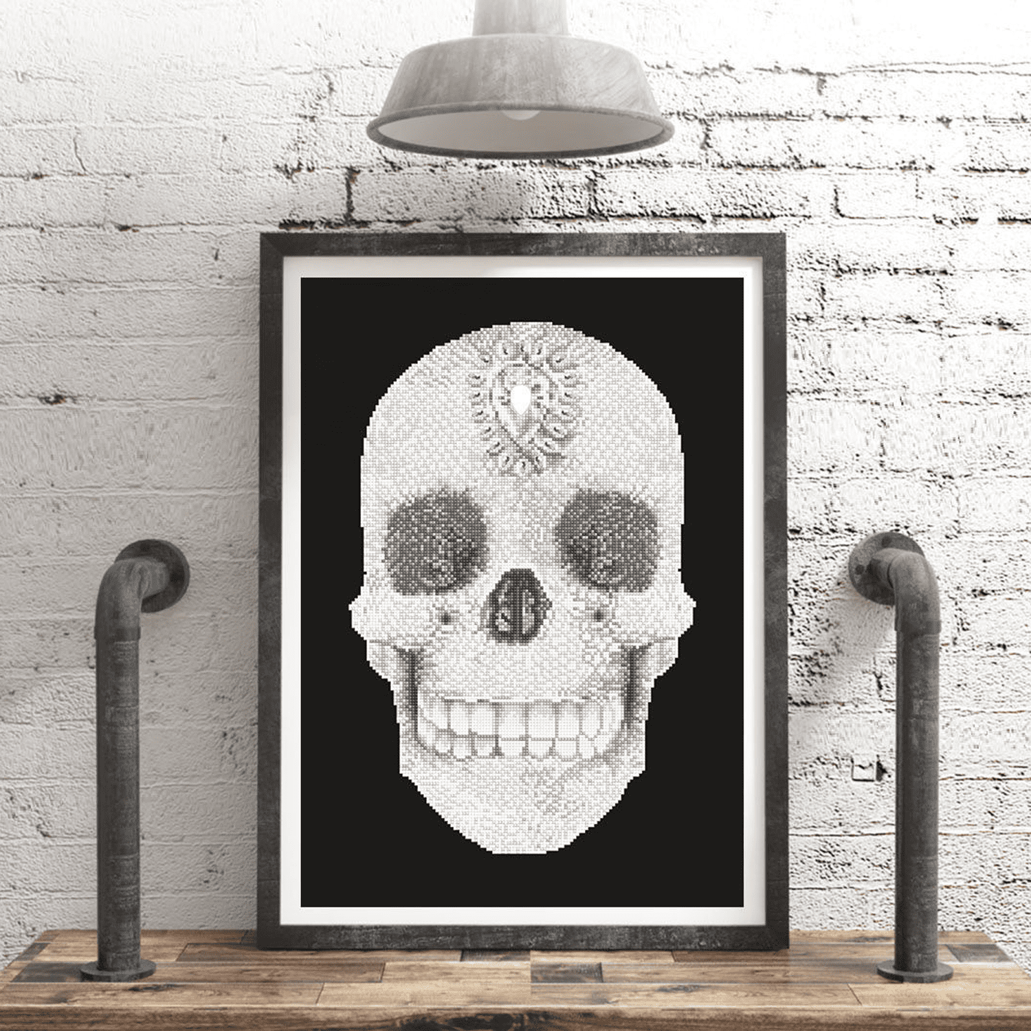 Diamond Dotz Crystal Skull Diamond Painting Kits for Adults - Diamond Art Kits a Relaxing Creative Craft Kit with Dotz Gems 24x16