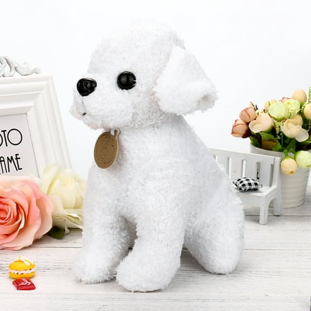 Mosunx 25CM Adorable Kawaii Poodle Puppy Soft Plush Toy Doll Cute Stuffed Toy Gifts