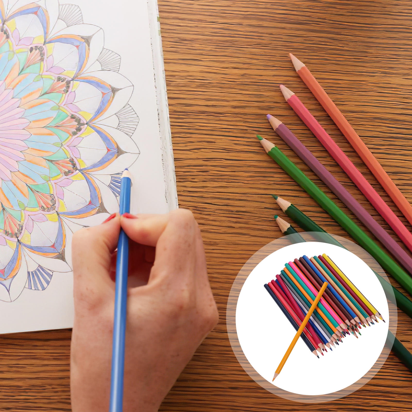 Raindrops 96 pcs Colorful Student Pencils Set, Kindergarten Colored Pencils for Drawing, Painting, and Art Projects