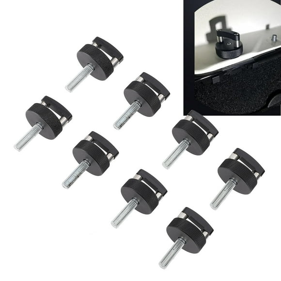 Quick Release Thumb Screw for JK, Hard Top Bolts with Integrated D Ring, Aluminium Alloy Hard Top Quick Removal Fastener Thumb Screws Hardware
