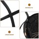 thumbnail image 2 of Creative Small Round PU Tote Handbag Casual Shoulder Bag Leopard Grain Cartoon Cat Ears Coin Purse for Girls Ladies (Black), 2 of 4