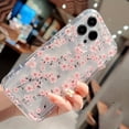 thumbnail image 3 of Funda de teléfono suave anticaídas con flores multicolores para iPhone 14, 13, 12, 11, 15, 16 Pro Max, SE, XR, X, XS, 7, 8 Plus, funda de cojín transparente, 3 of 4