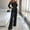 Black, variant on Tejiojio Clearance Jumpsuits For Women Sleeveless Pocket Solid Color Loose Straight Pants Fashion Romper Pants