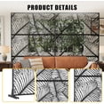 thumbnail image 4 of QinaQin 72x 47 Inch Metal Privacy Screen, Freestanding Decorative Divider, Palm Leaf, 4 of 8