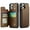 Brown, variant on for iPhone 11 Pro Case with Card Holder, Wallet Case for Women Men with RFID Blocking, Durable Leather Kickstand Magnetic Clasp Shockproof Phone Case for iPhone 11 Pro