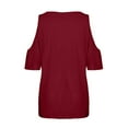 thumbnail image 5 of JINMGG Womens Tops,Fashion Women Printing O-Neck T-Shirt Short Sleeve Casual Tee Tops Blouse Red L, 5 of 5